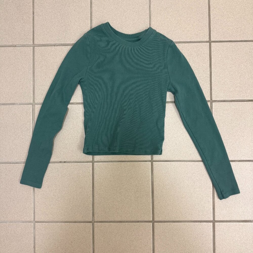 Abercrombie & Fitch Soft A&F Rib Long Sleeve Womens Size S